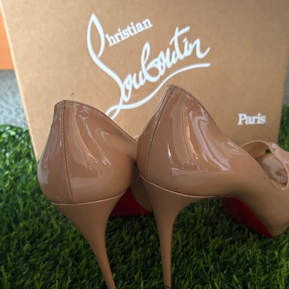 Christian Louboutin Nude Patent Leather Heels